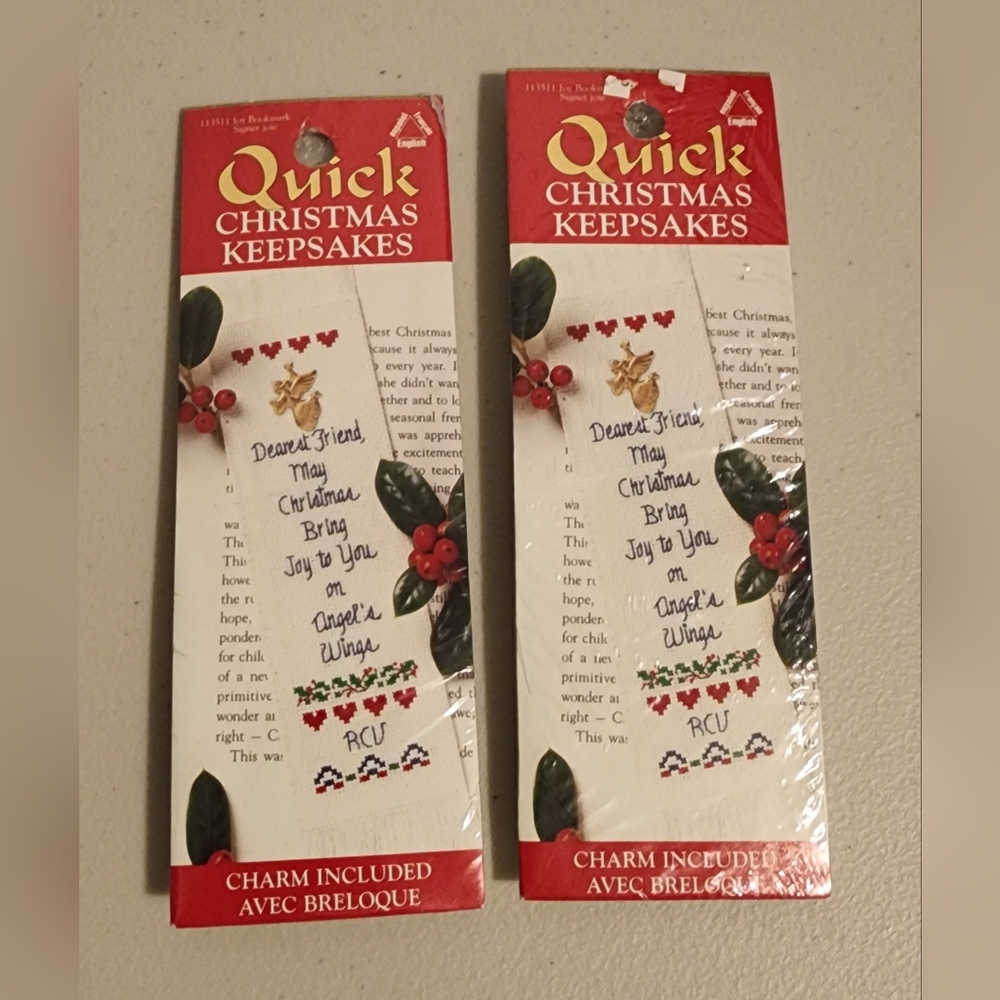 Set of 2 leisure arts friends cross stitch set